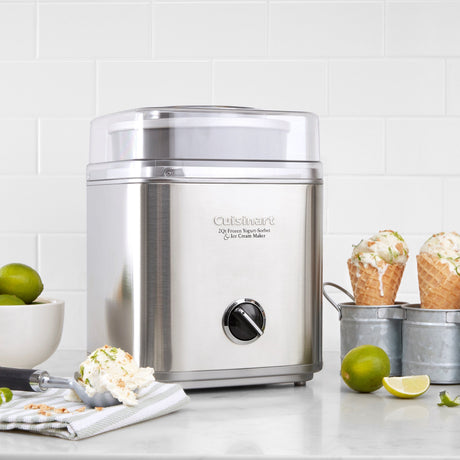 Cuisinart Pure Indulgence 2 Quart Frozen Yogurt-Sorbet & Ice Cream Maker, Silver