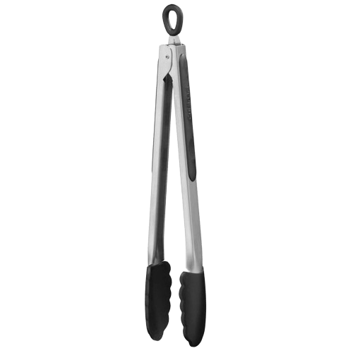 Cuisinart 12" Silicone Tongs, Black