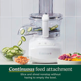 Cuisinart 9-Cup Continuous Feed Food Processor, White