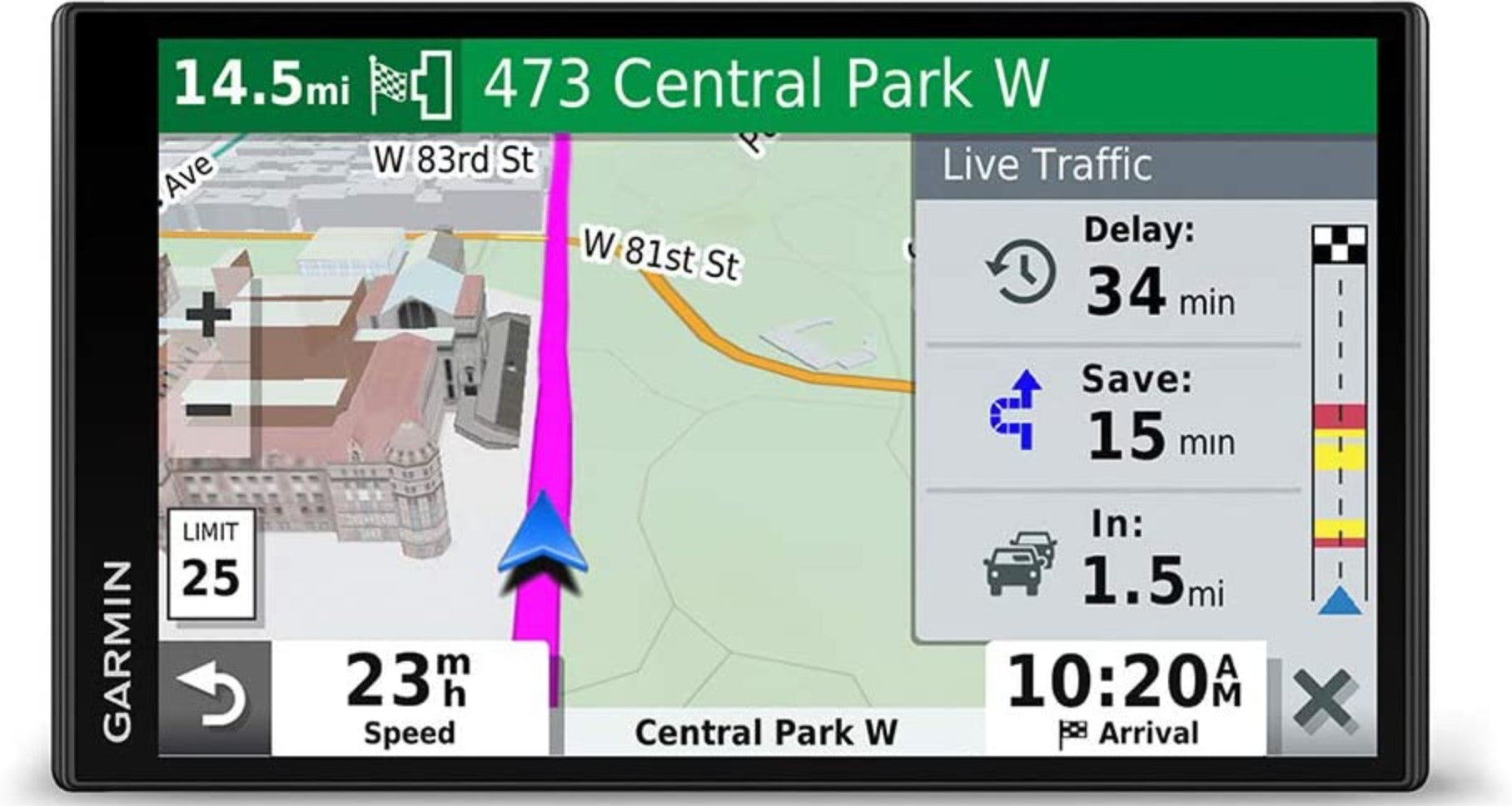 Garmin G010-N2153-00 DriveSmart 65 Premium Navigator with Amazon Alexa - Certified Refurbished