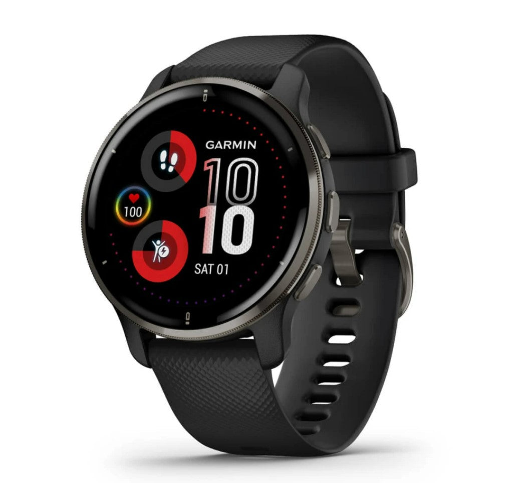 Garmin G010-N2496-01 Venu 2 Plus Passivated GPS Smartwatch Black - Certified Refurbished