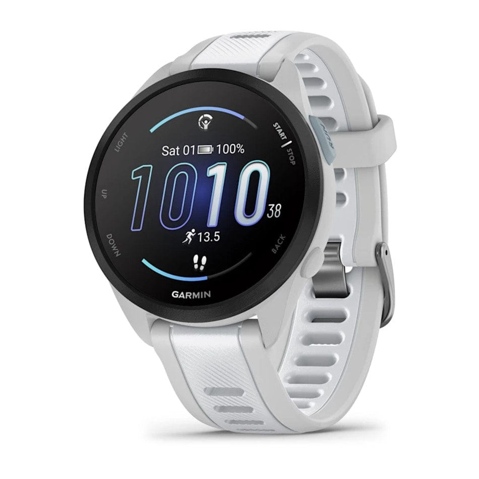 Garmin Forerunner 165 Running Smartwatch, Mist Grey/Whitestone - Certified Refurbished