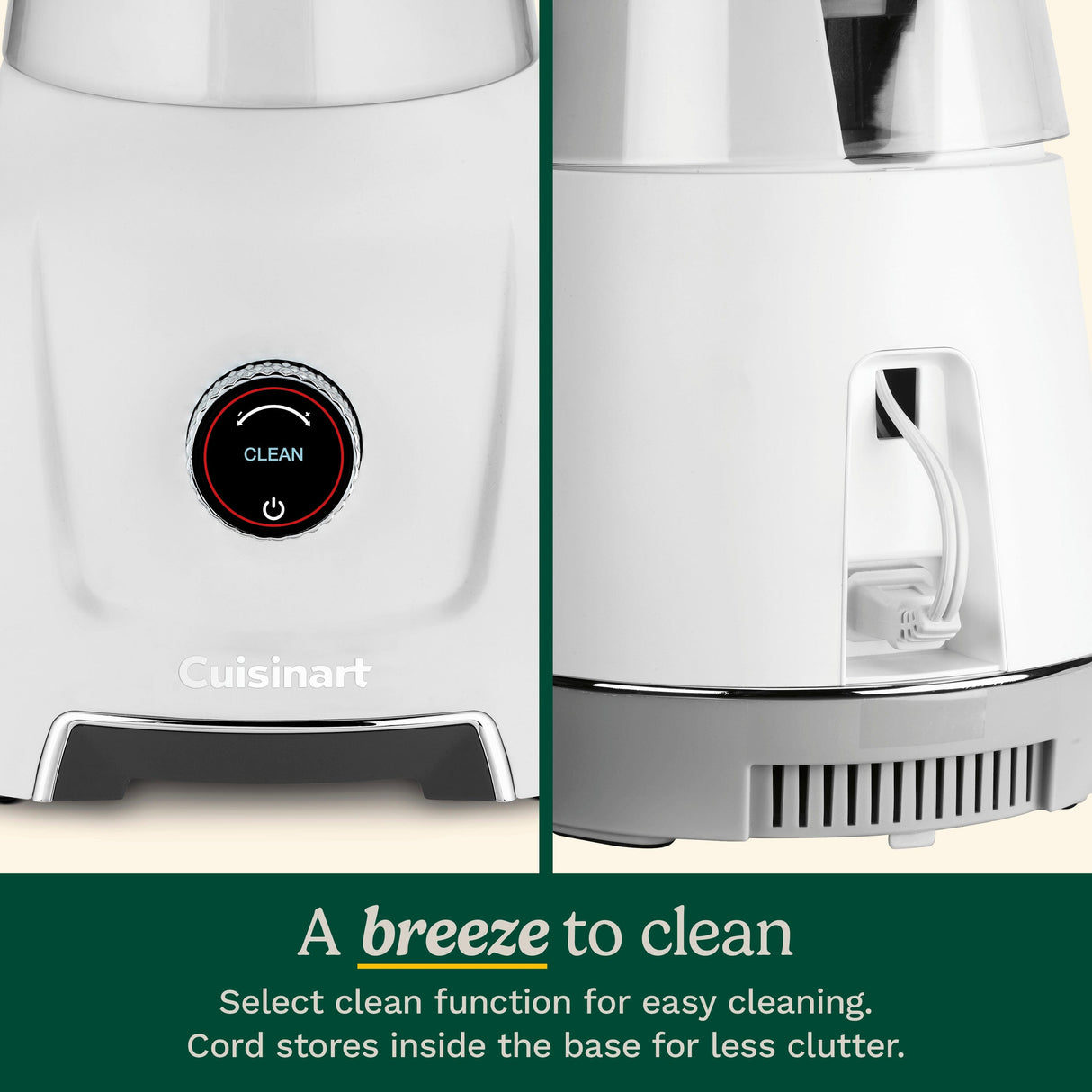 Cuisinart Hurricane® 48 oz Glass Jar Blender, white