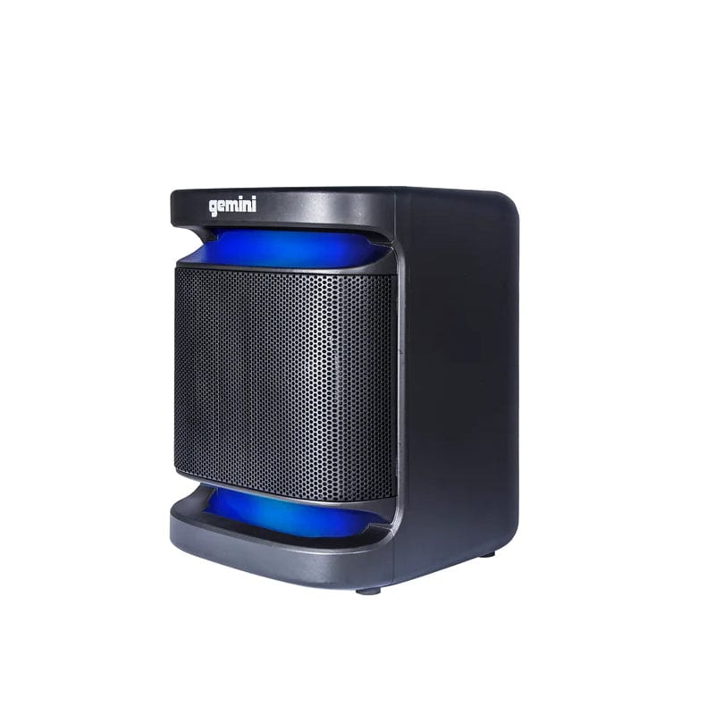 Gemini Home Stereo System with LED Party Lighting, PA / Karaoke System, 2000 Watts, Bluetooth, 8" Dual Subwoofers, Black