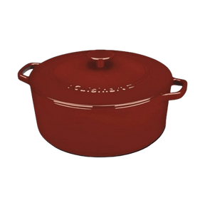 Cuisinart Chef’s Classic™ Enameled Cast Iron Cookware 7 Qt. Round Covered Casserole, Red