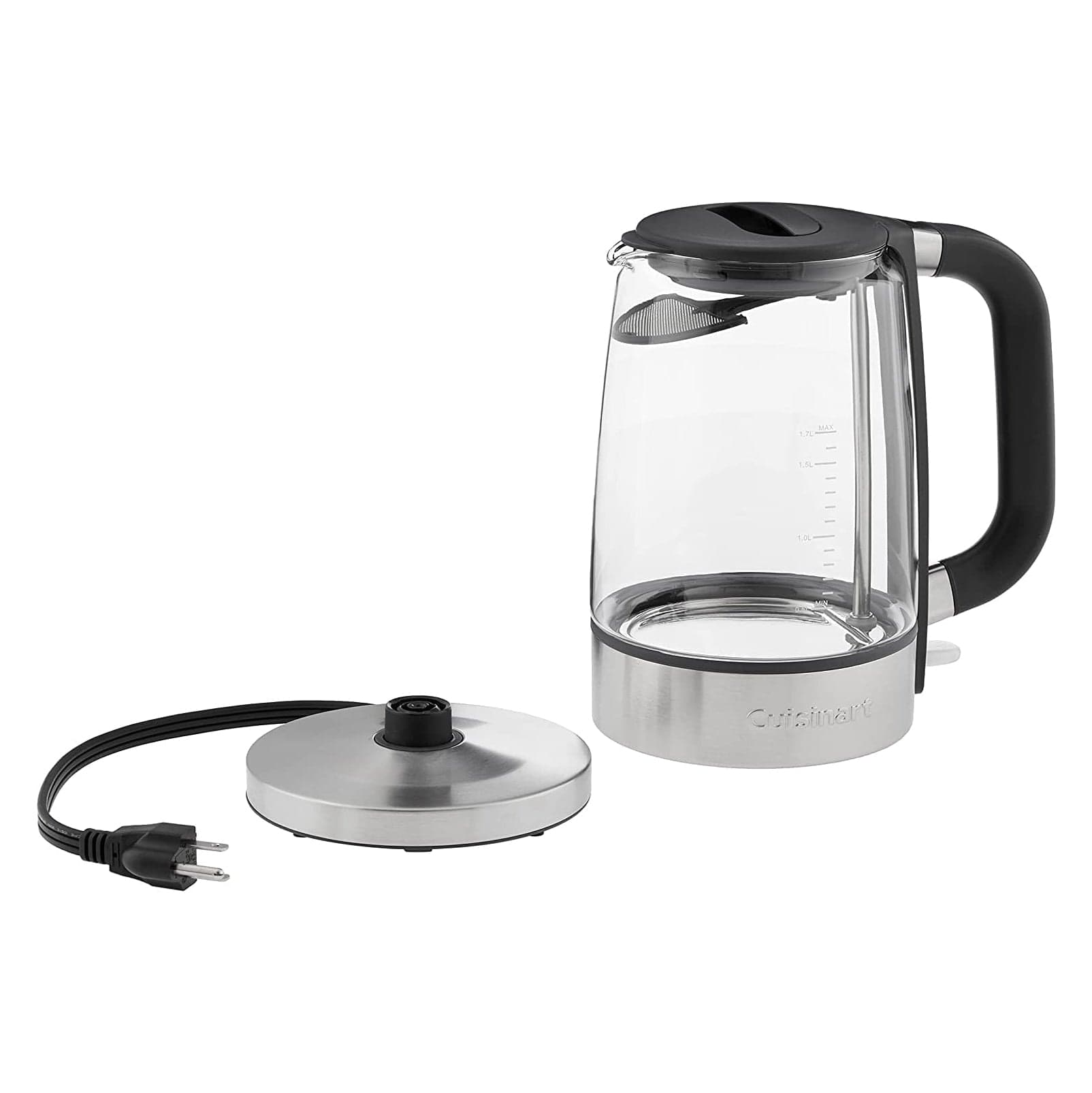 Cuisinart Pro Cordless Electric Kettle, 1.7-Liter Capacity, Stainless Steel/Glass – Certified Refurbished