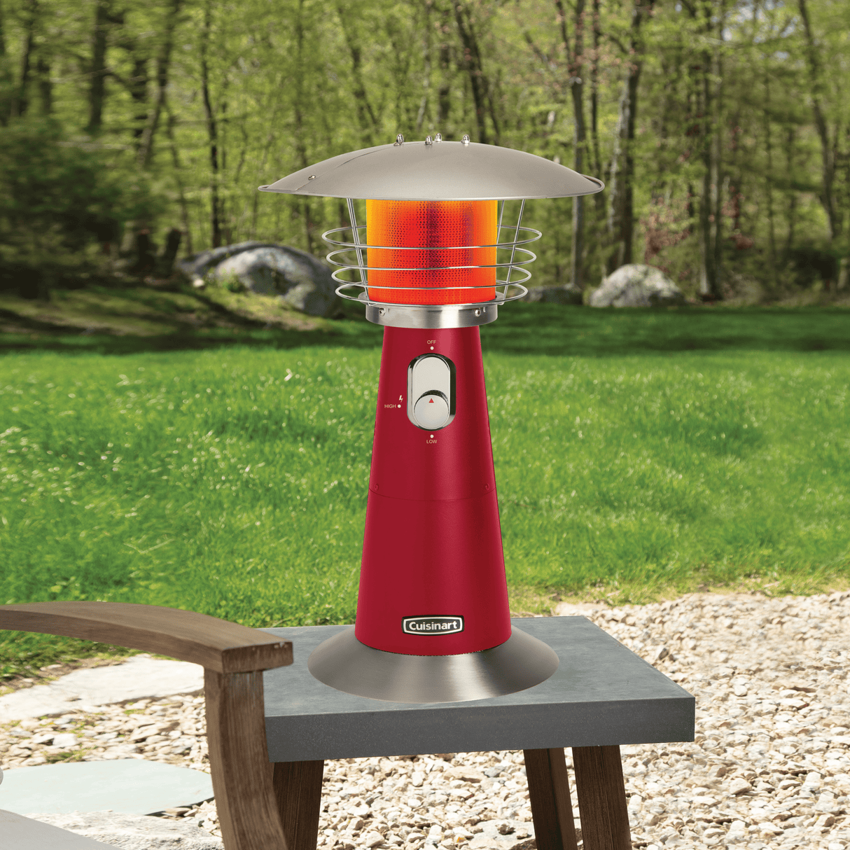 Cuisinart Portable Tabletop Patio Heater, Red