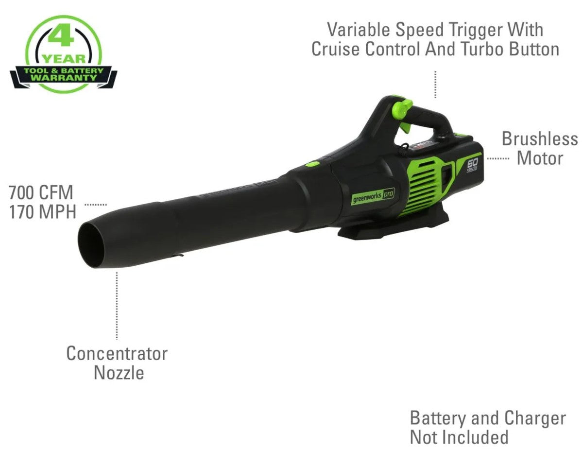 Greenworks GW2420802VTBT Handheld Blower (Tool-Only)