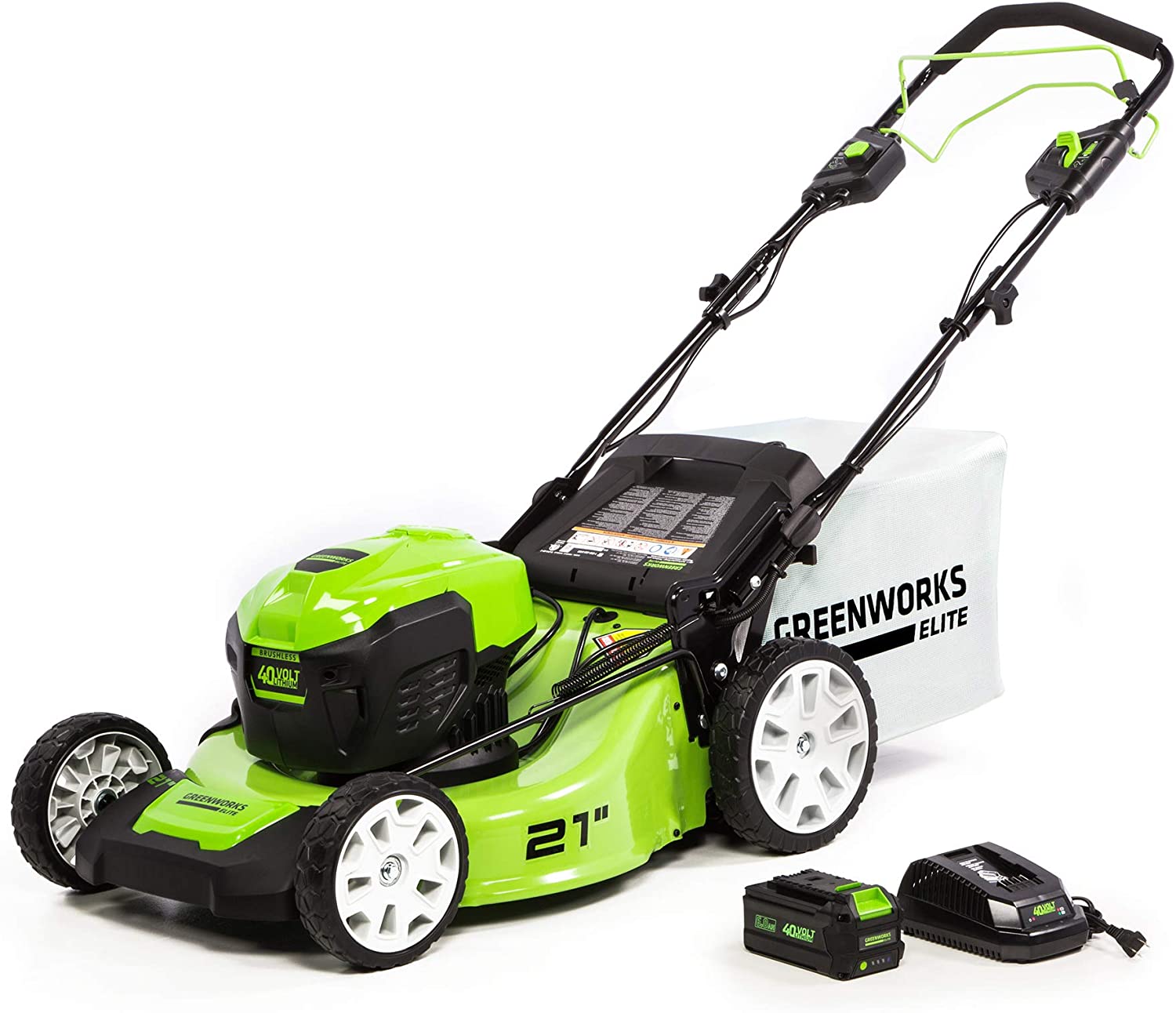Greenworks GW2513502 40V 6.0Ah 21" BL Mower with Battery