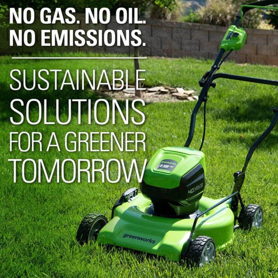 Greenworks Brushless Lawn Mower (2-In-1) 40V 19", 4Ah USB