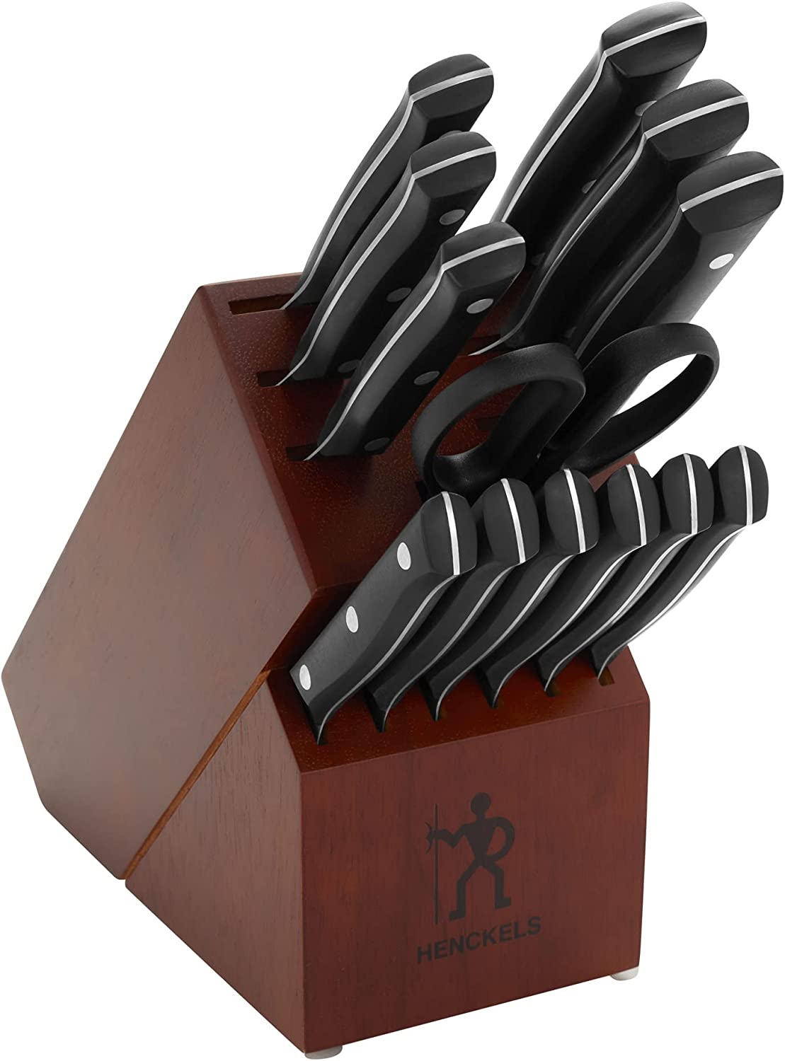 Henckels H17610-014 Everedge Dynamic 14 Piece Knife Set Block, Black
