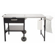 Cuisinart Prep 'n Cook Outdoor Table and Grill Stand, Black Stainless