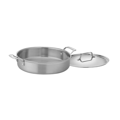 Cuisinart Multiclad Pro™ Tri-Ply Stainless 5.5 Qt. Casserole with Cover, Silver