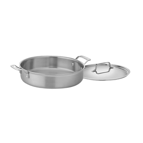 Cuisinart Multiclad Pro™ Tri-Ply Stainless 5.5 Qt. Casserole with Cover, Silver