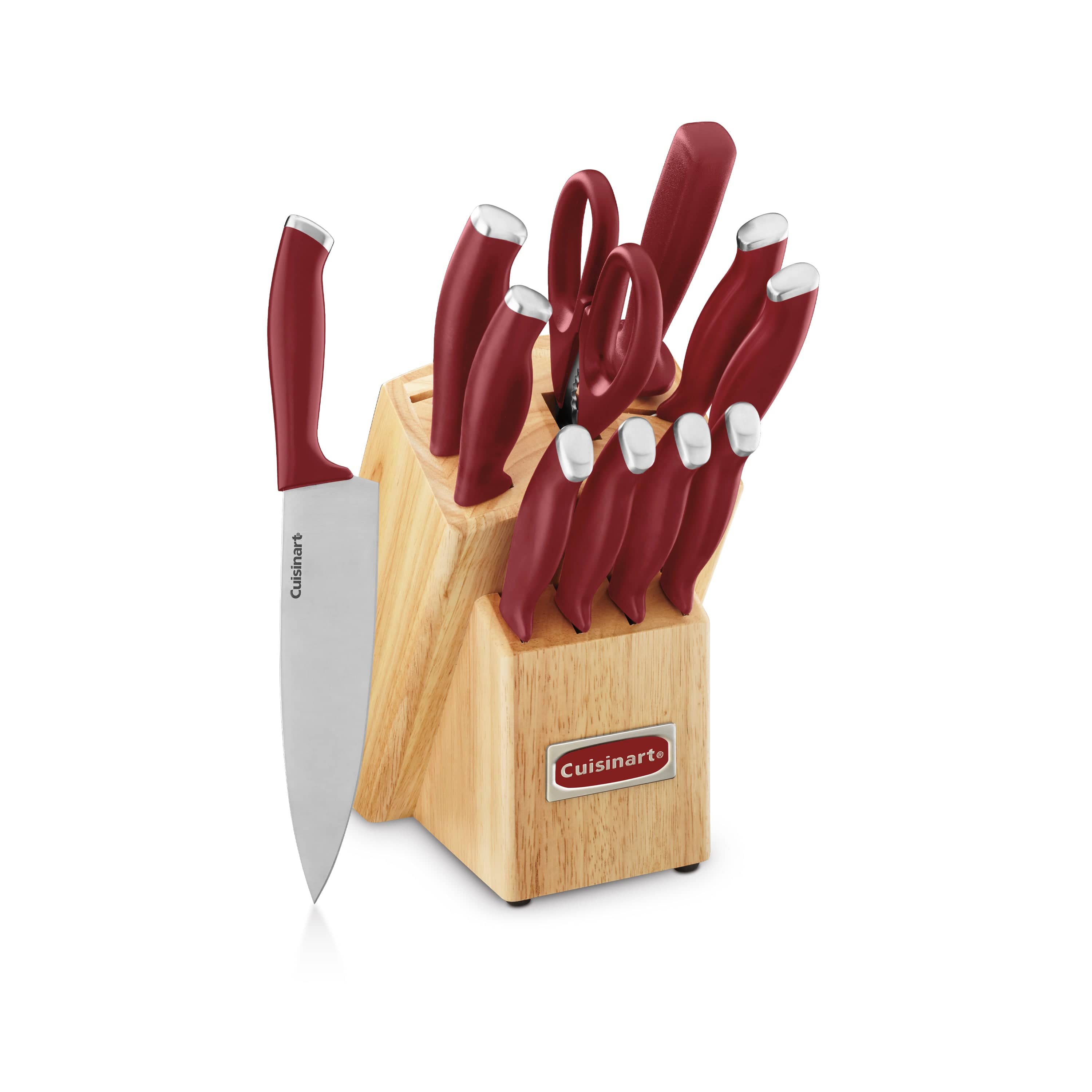 Cuisinart Color Pro 12 Piece Knife Block Set, Red