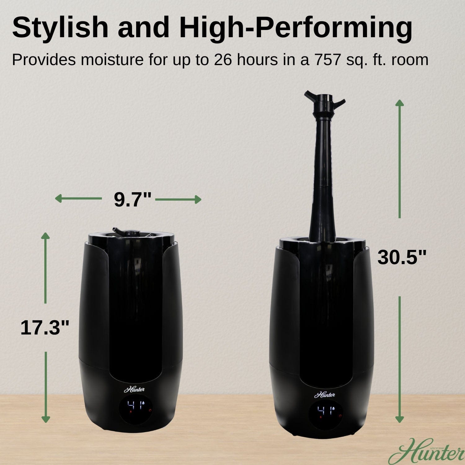 Hunter Aspire Ultrasonic 2.25 Gal Cool Mist Humidifier, Ultrasonic Cool Mist, HHU400