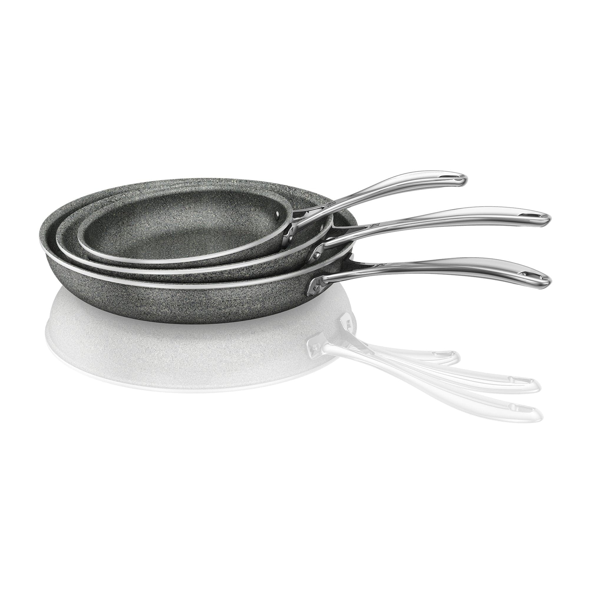 Henckels Capri Granitium 3-pc Aluminum Nonstick Fry Pan Set