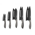 Cuisinart 10 Piece Ceramic Coated Knife Set - Faux Wood, Black