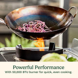 Cuisinart Outdoor Wok Station, Black Stainless