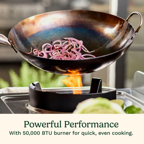 Cuisinart Outdoor Wok Station, Black Stainless