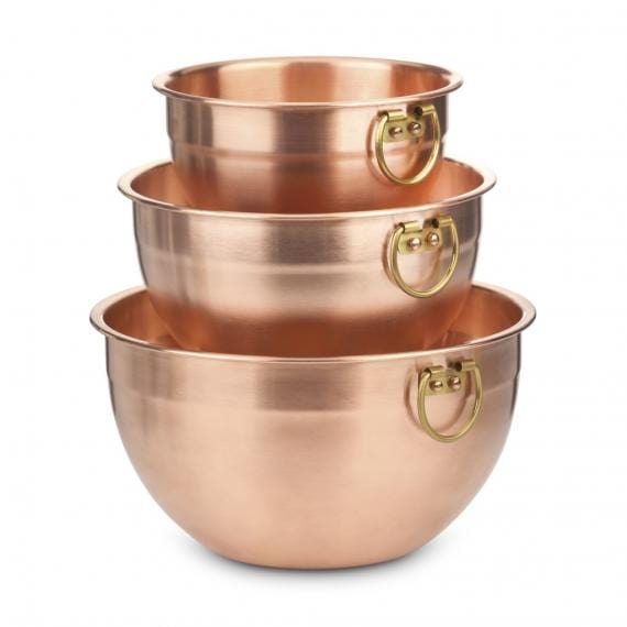 Cuisinart 3 Piece Copper Mixing Bowl Set, Copper
