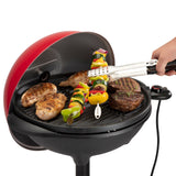 Cuisinart Portable 2-in-1 Indoor/Outdoor Electric Grill, Red