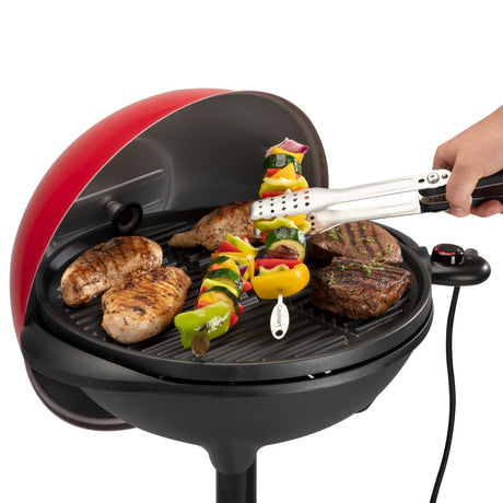 Cuisinart Portable 2-in-1 Indoor/Outdoor Electric Grill, Red