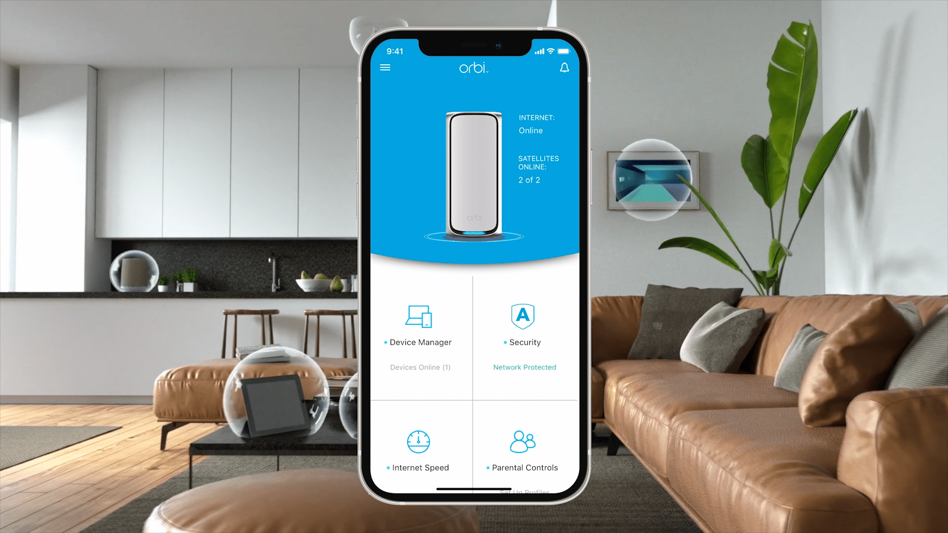 Netgear Orbi 970 Series RBE973S Quad-Band WiFi 7 Mesh System, 3-Pack (Router + 2 Satellites), 27Gbps, Covers Up to 10000 Sq. Ft., White