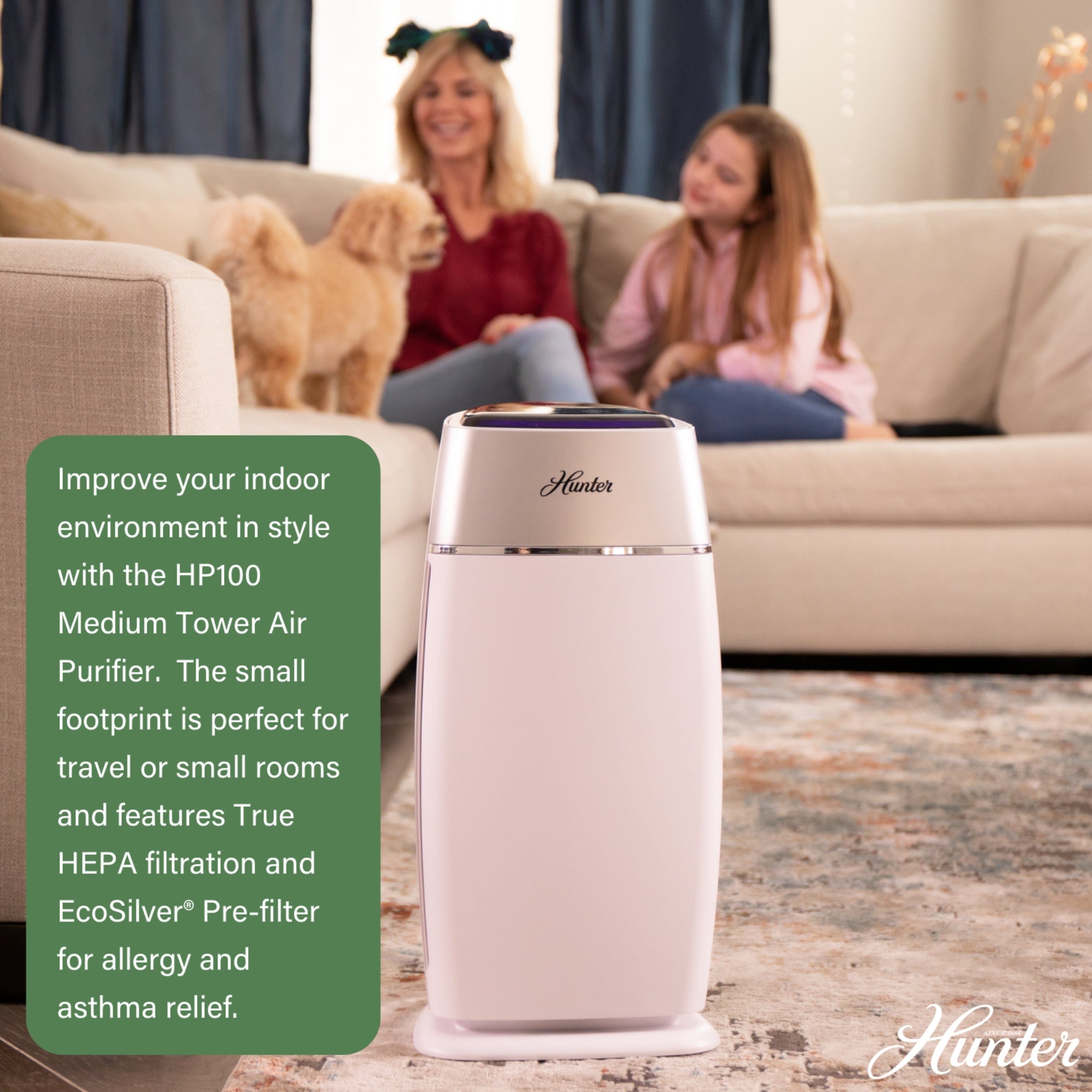 Hunter Medium Tower Air Purifier HP100
