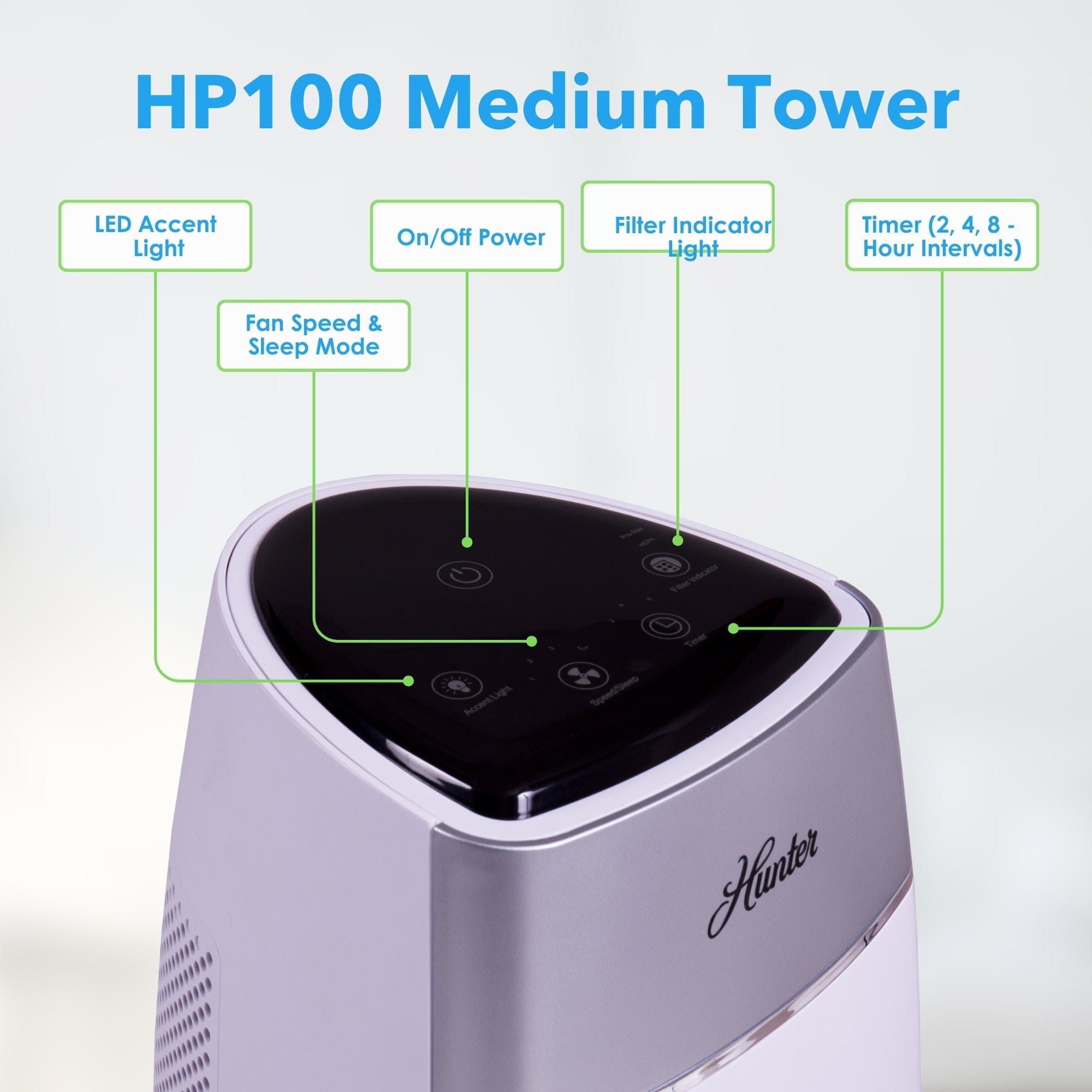 Hunter Medium Tower Air Purifier HP100