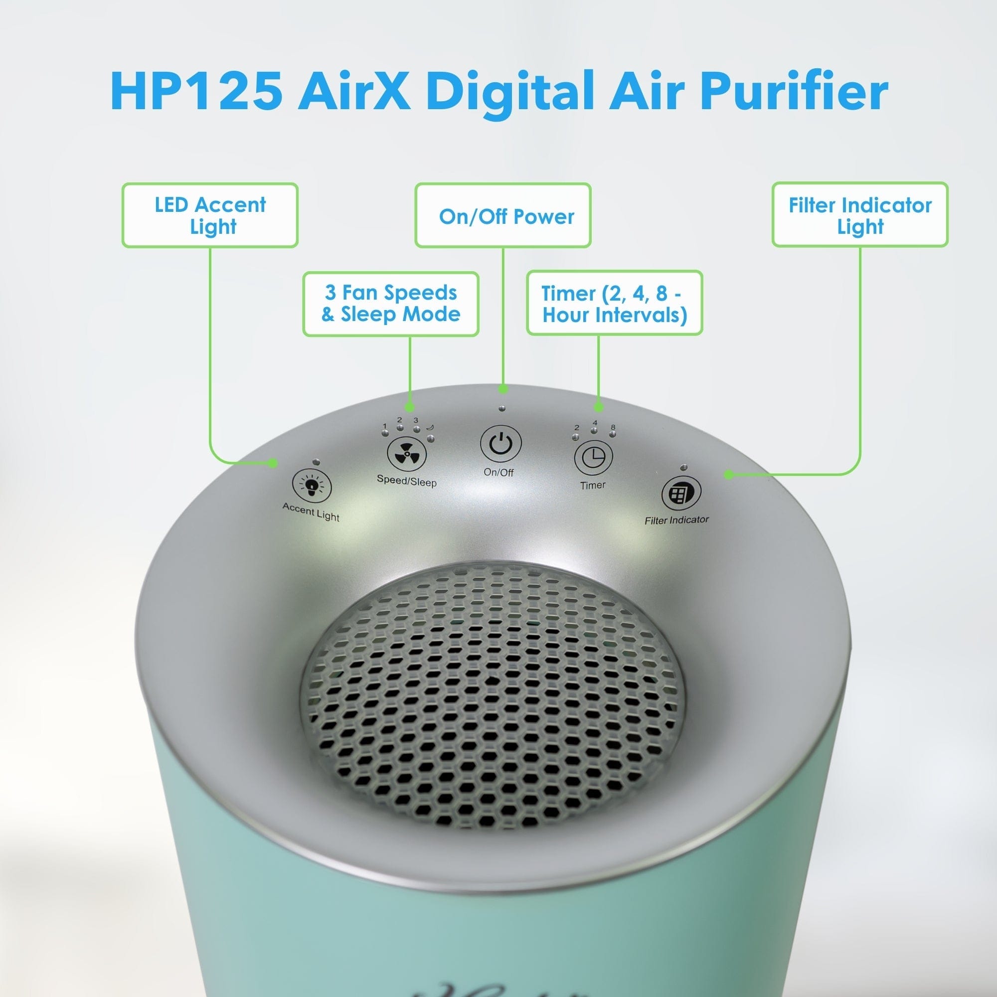 Hunter AirX EcoSilver® HEPA Digital Air Purifier HP125