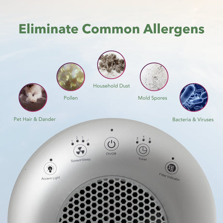 Hunter True HEPA Cylindrical Tower Air Purifier HP400