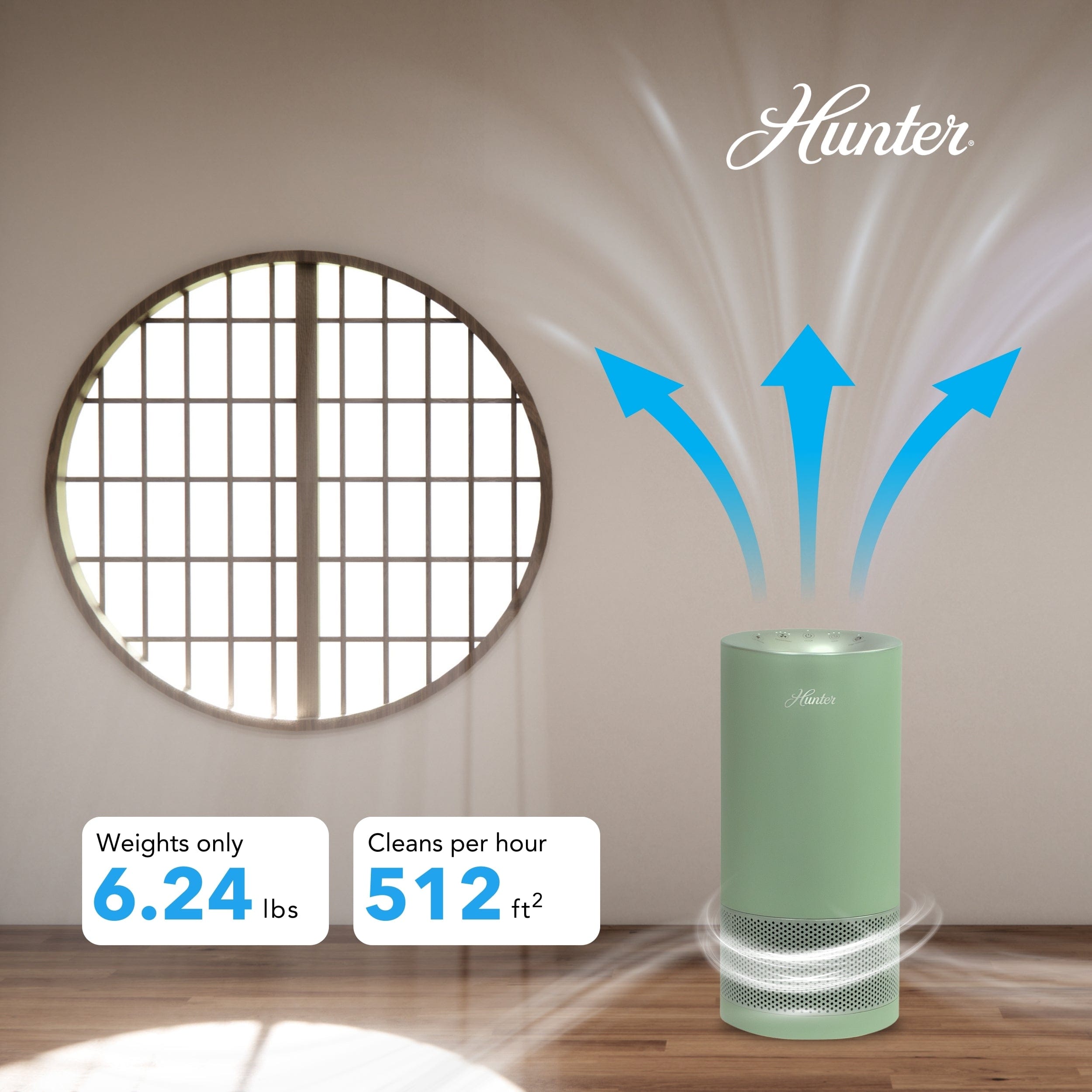 Hunter True HEPA Cylindrical Tower Air Purifier HP400