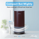 Hunter True HEPA Cylindrical Tower Air Purifier with UVC Light Technology, True HEPA, HP450UV