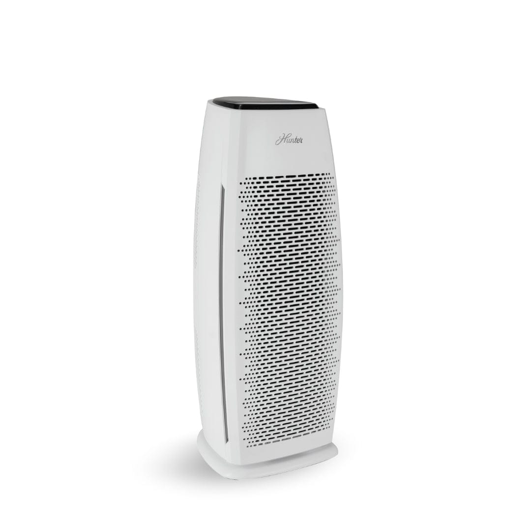Hunter Tall Tower Air Purifier, 3-Stage True HEPA Filter, Sleep Mode, Timer, Quiet Operation, HP600