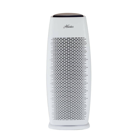 Hunter Tall Tower Air Purifier, 3-Stage True HEPA Filter, Sleep Mode, Timer, Quiet Operation, HP600