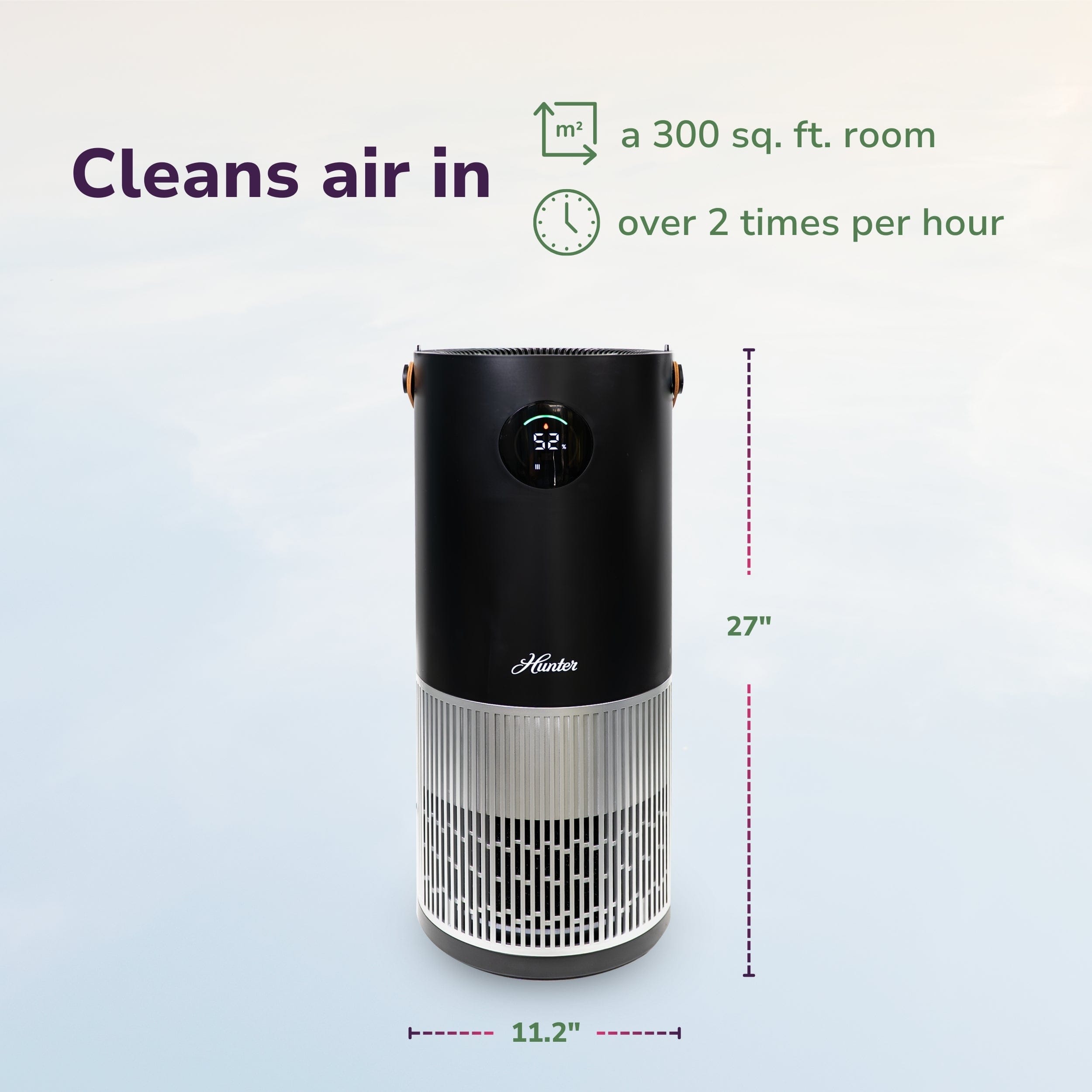 Hunter 2-in-1 True HEPA Mist-Free Air Purifier & Humidifier, HPH625