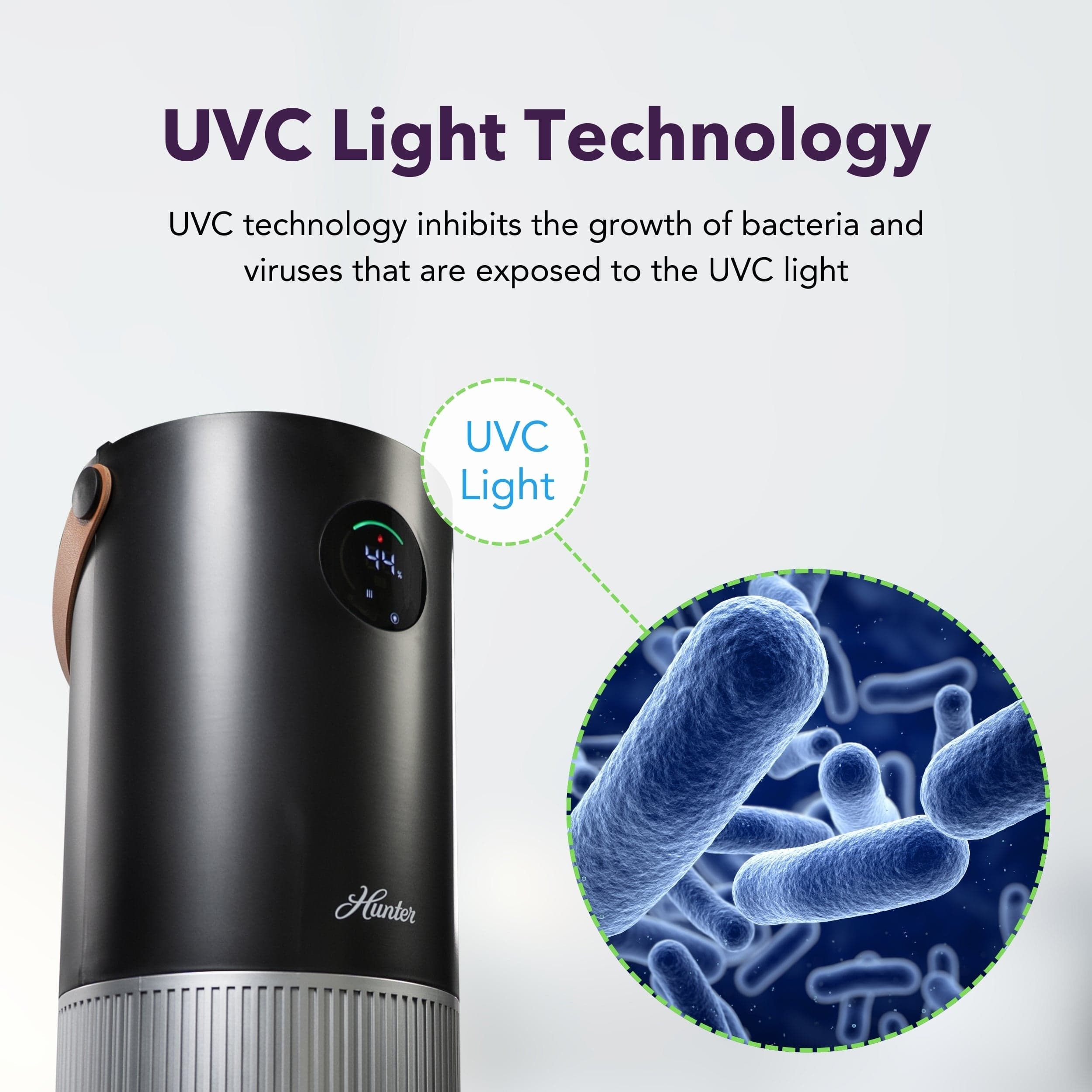 Hunter 2-in-1 True HEPA Mist-Free Air Purifier & Humidifier, HPH625