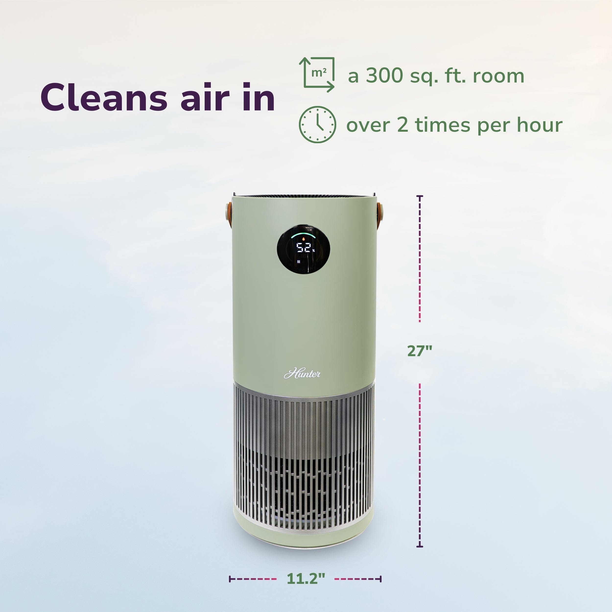 Hunter 2-in-1 True HEPA Mist-Free Air Purifier & Humidifier, HPH625
