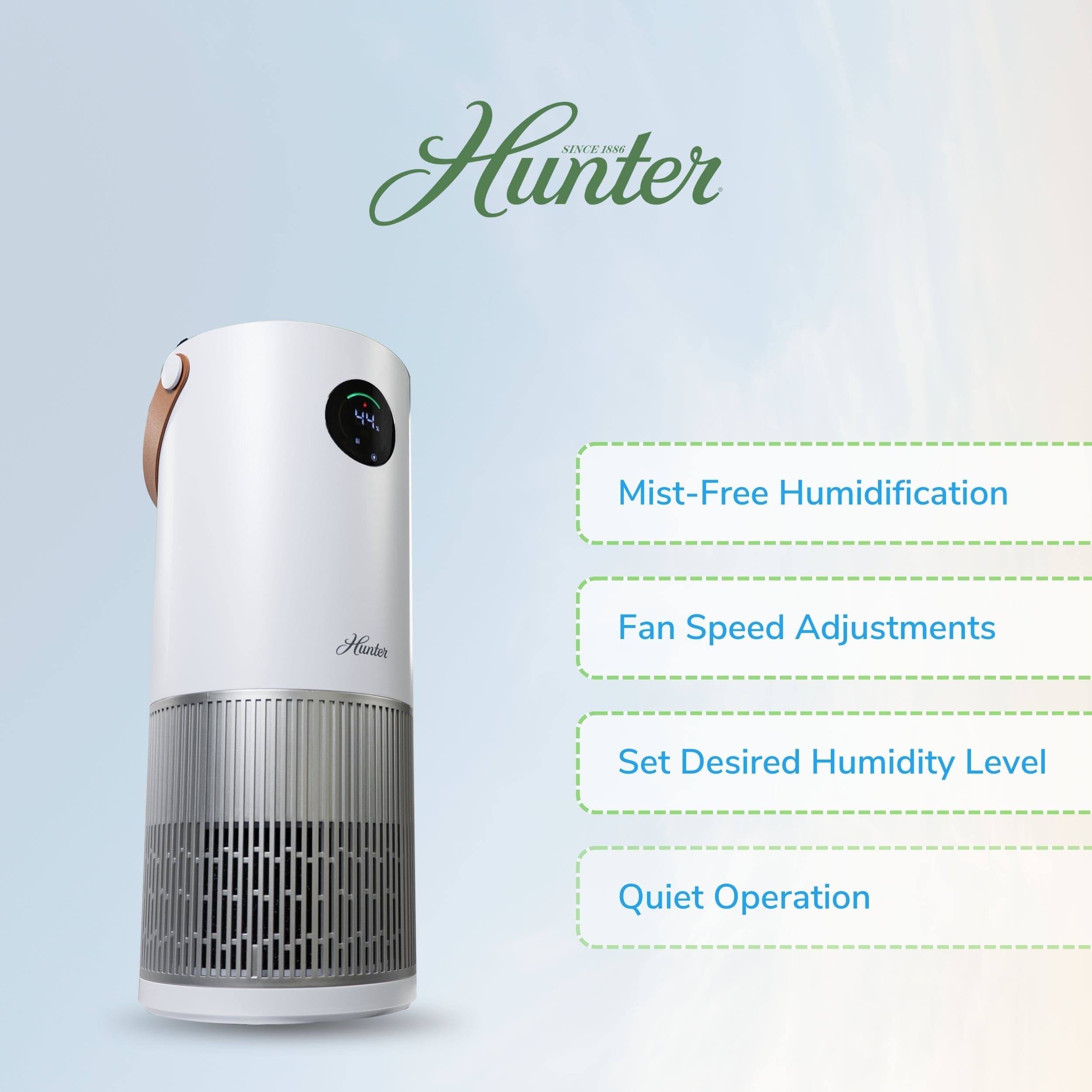 Hunter 2-in-1 True HEPA Mist-Free Air Purifier & Humidifier, HPH625