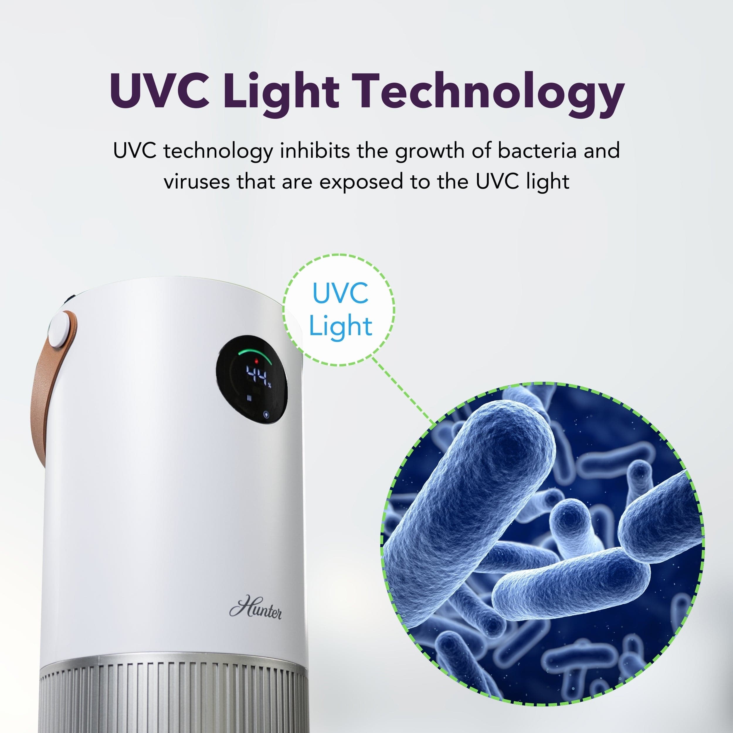 Hunter 2-in-1 True HEPA Mist-Free Air Purifier & Humidifier, HPH625