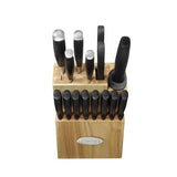Cuisinart Nitrogen 15 Piece Cutlery Knife Block Set, Black