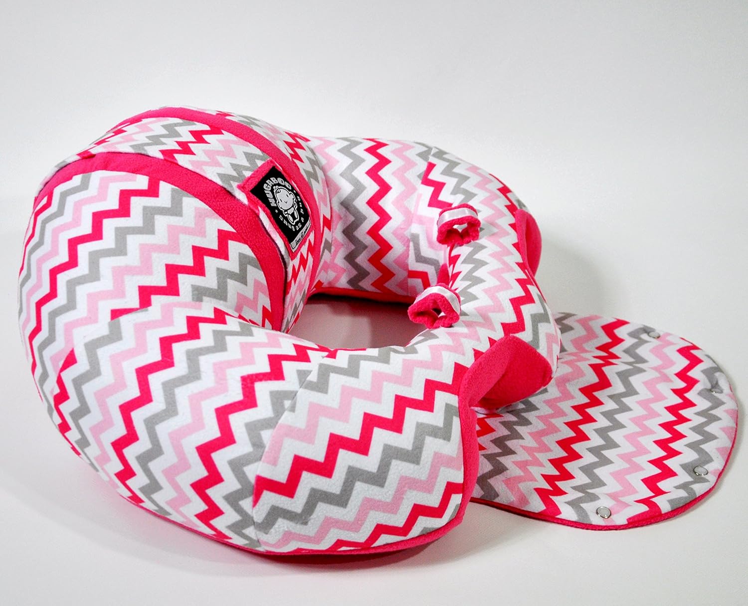 The Original Hugaboo Infant Sitting Chair, Pink Chevron