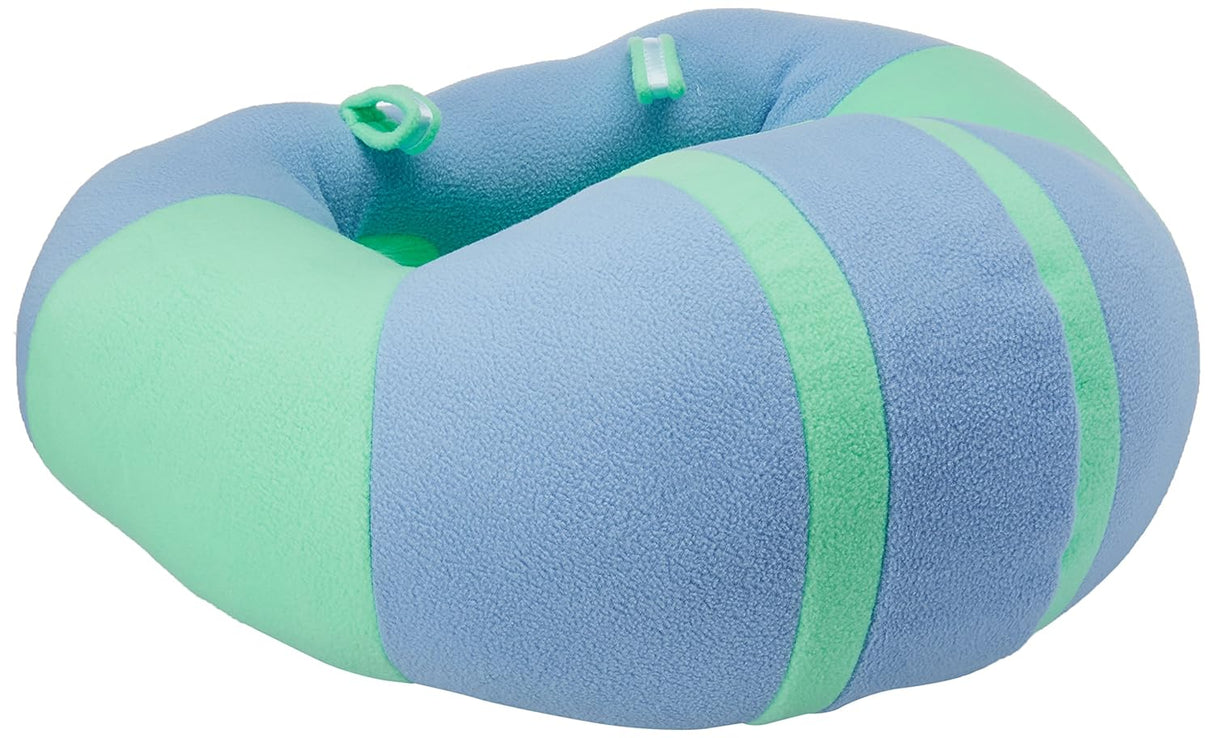 Hugaboo Infant Sitting Chair, Portable, Washable Baby Floor Seat, Blue and Green