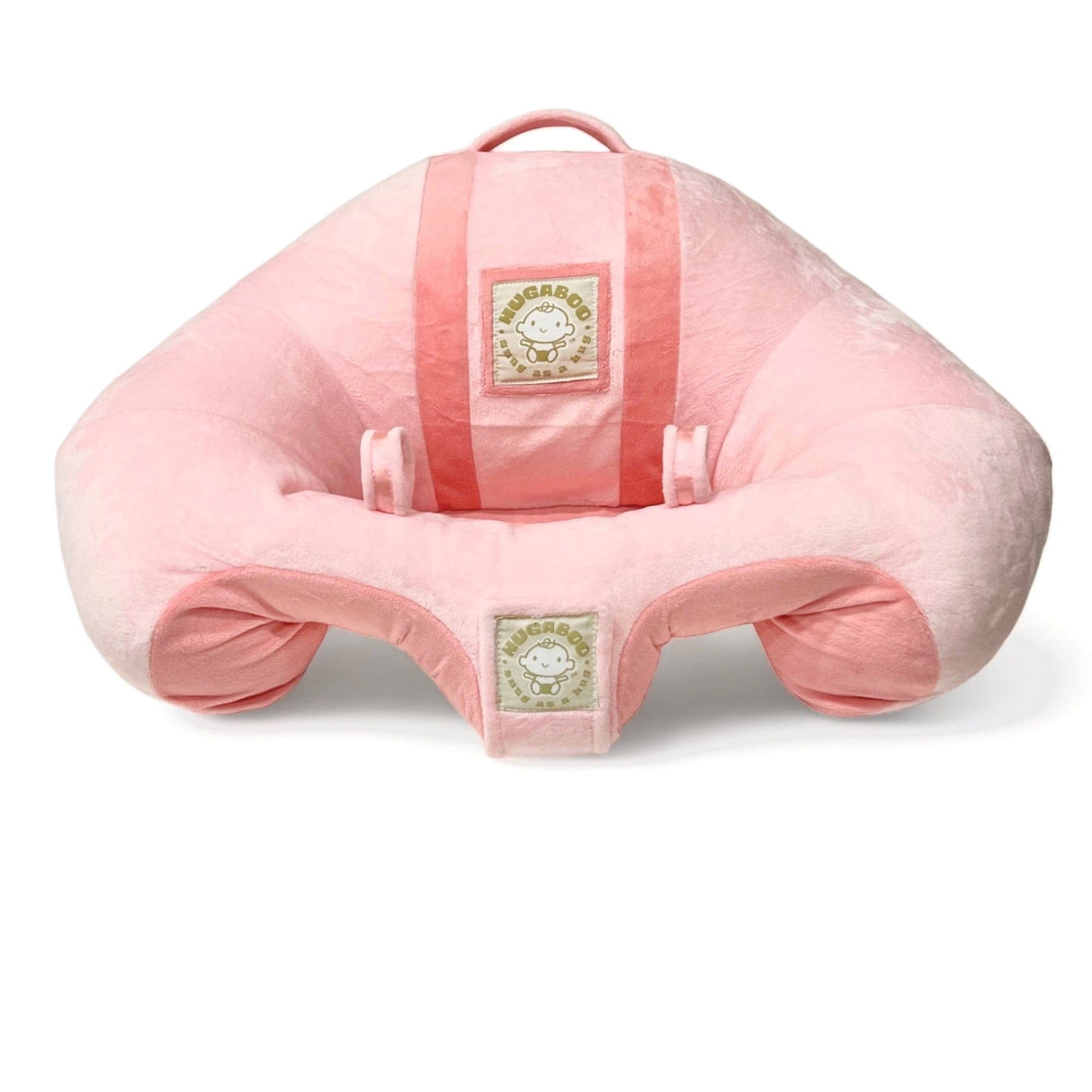 Hugaboo Infant Sitting Chair,  Portable, Washable Baby Floor Seat, Sakura Pink & Blush