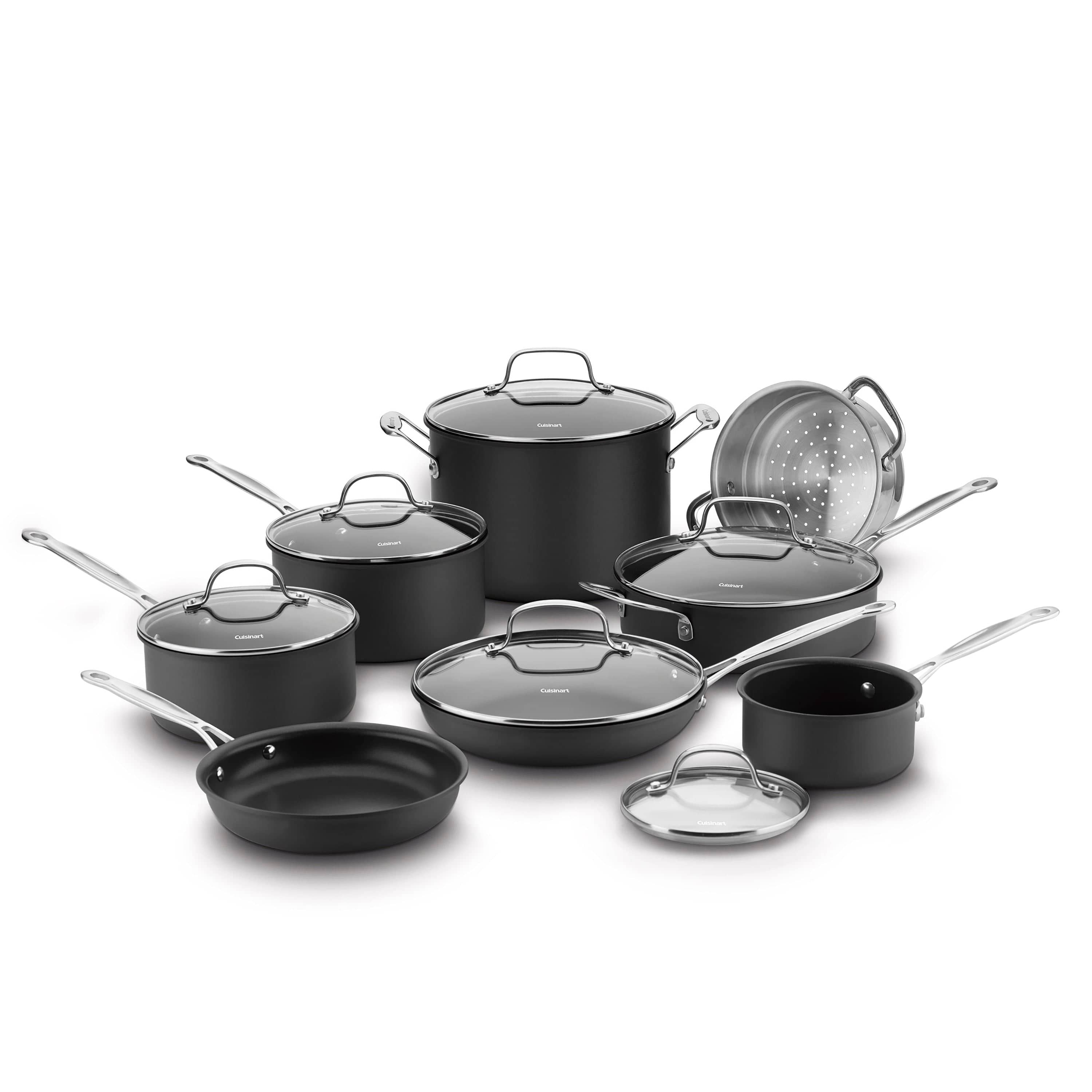 Cuisinart Chef's Classic™ Nonstick Hard Anodized 14 Piece Set, Black