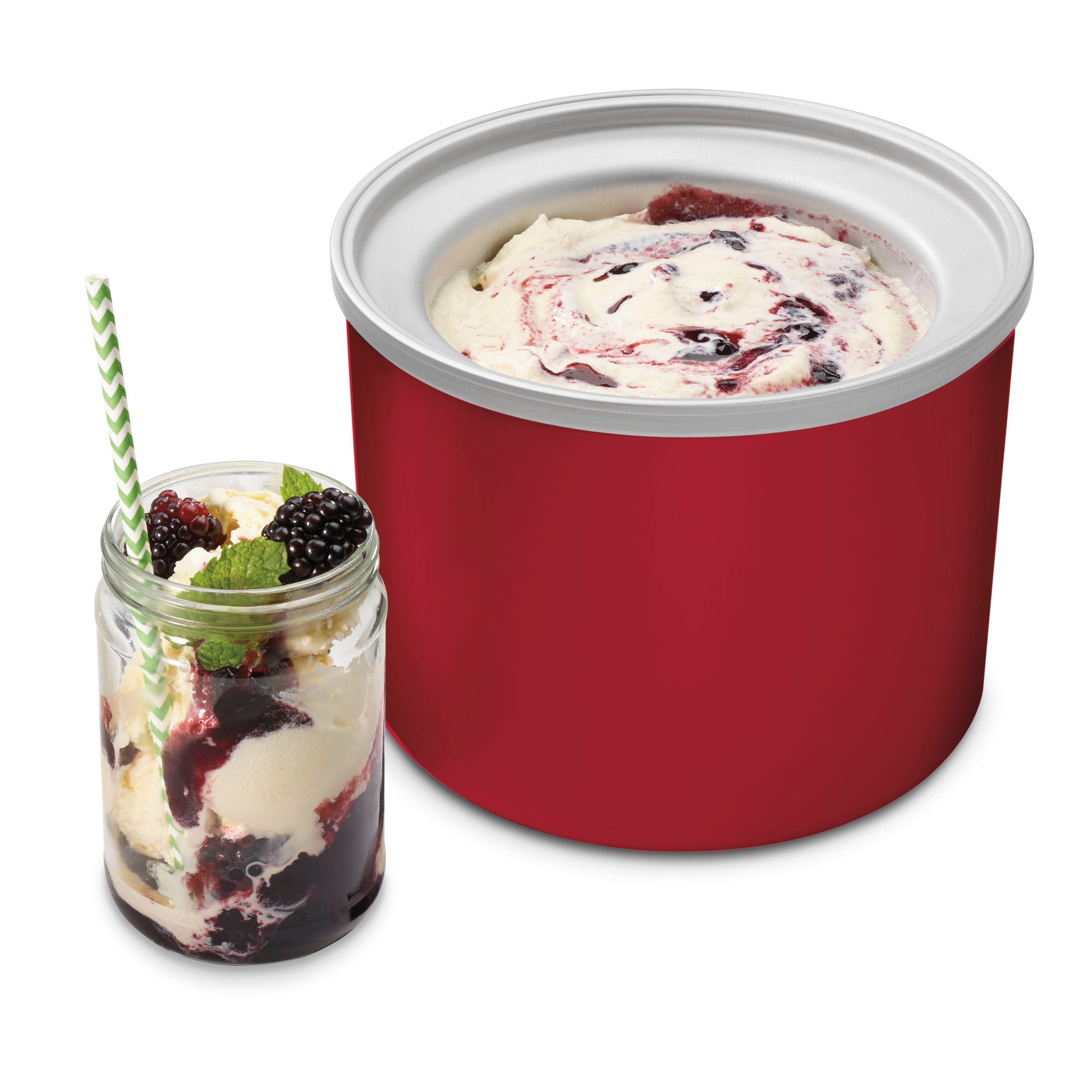 Cuisinart ICE-31RFR Ice Cream Maker Fruit Scoop Red - Certified Refurbished
