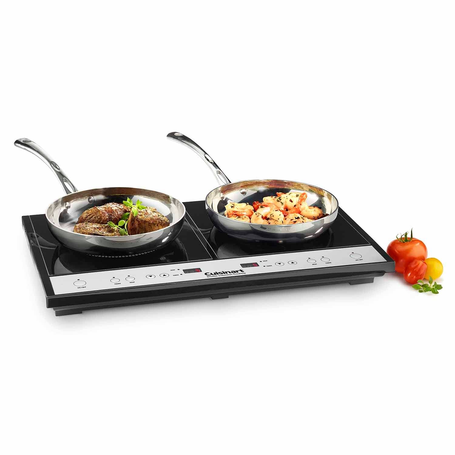 Cuisinart ICT-60FR Double Induction Cooktop, Black - Certified Refurbished