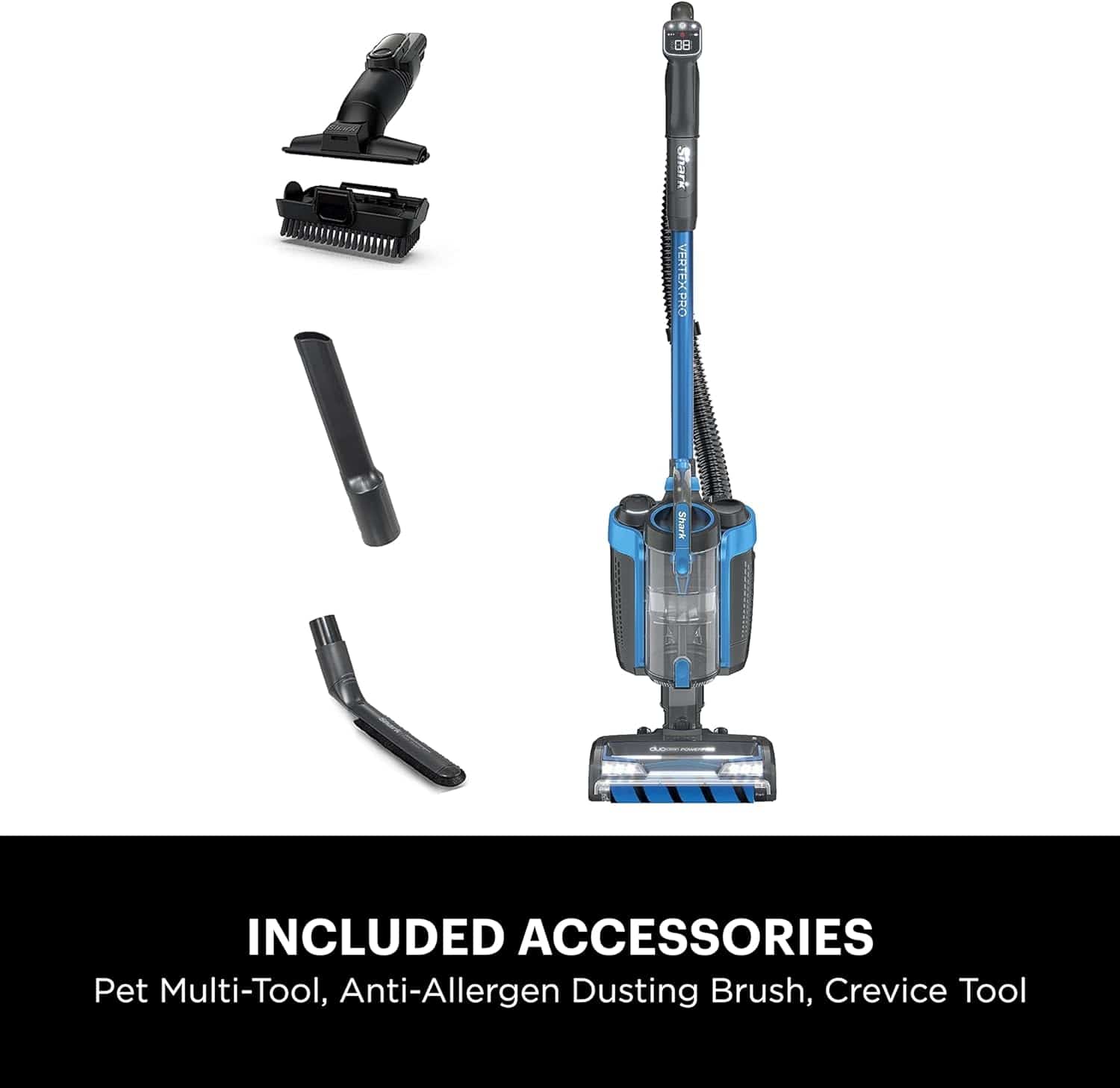 Shark Vertex Pro Powered Lift-Away DuoClean PowerFins Cordless Vacuum, Blue & Gray