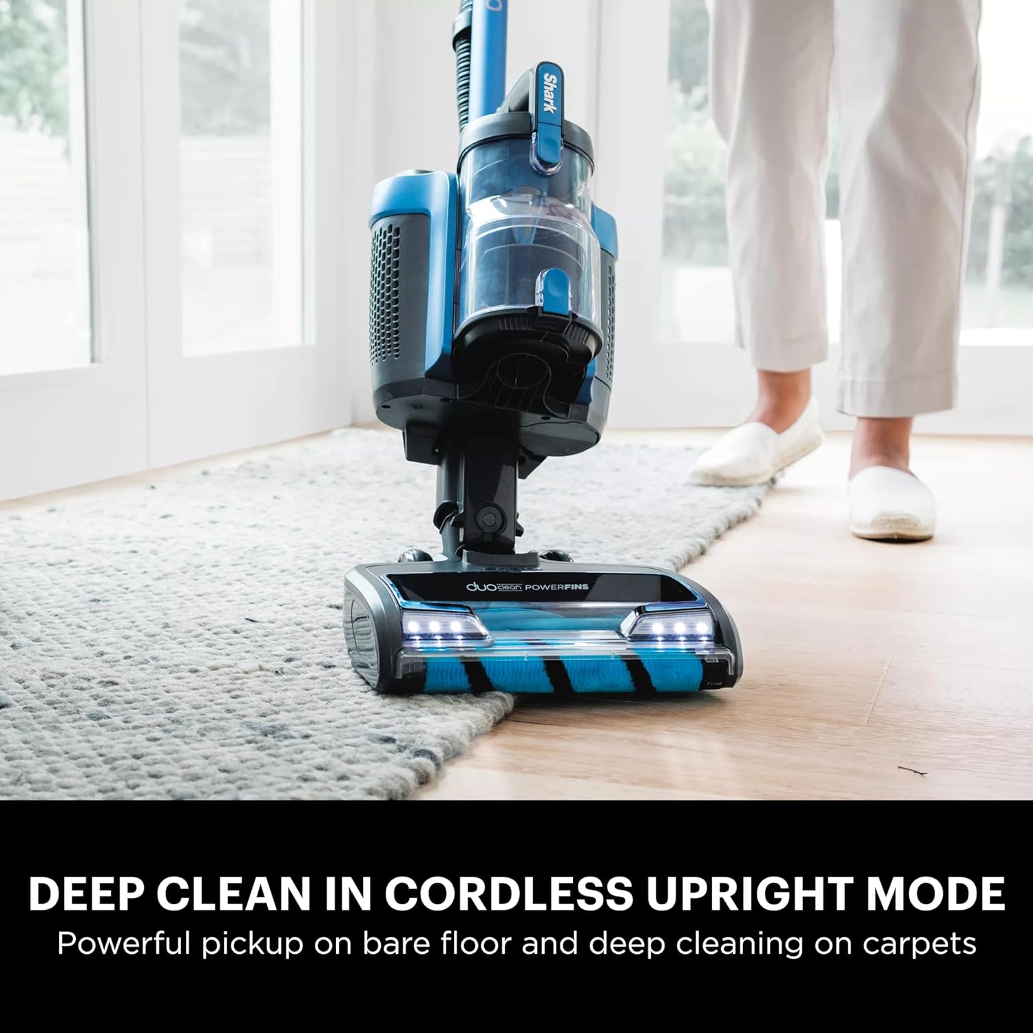 Shark Vertex Pro Powered Lift-Away DuoClean PowerFins Cordless Vacuum, Blue & Gray